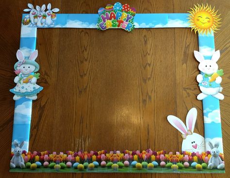 Easter Photo Frames, Easter Picture Frames, Easter Photo Booth, Easter Frame, Easter Backdrops, Easter Preschool, Easter Pictures, Easter Photos, Photo Booth Frame