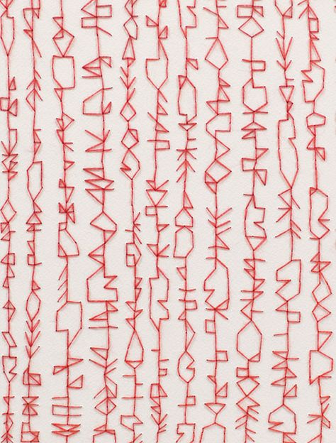 Thread on paper drawings by Emily Barletta (via I’M REVOLTING) Emily Barletta, Thread Art, Paper Embroidery, Art Textile, Stitching Art, Embroidery Inspiration, Art Journals, Textile Patterns, Fabric Art