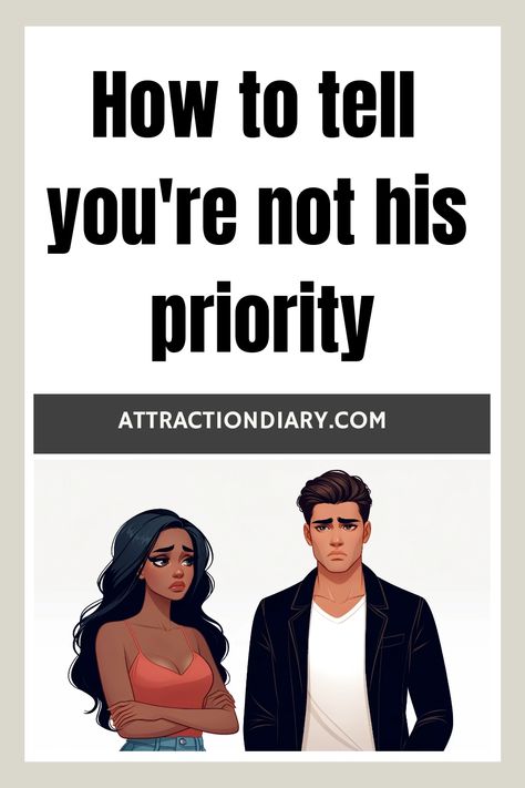 How to tell you're not his priority - a concerned woman and indifferent man. Effort In A Relationship, In A Relationship Quotes, Option Quotes, Half Girlfriend, Relationship Posts, Feeling Used, Physical Intimacy, Relationship Bases, Physical Attraction