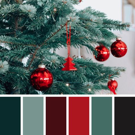 Vintage Christmas Colors Palette, Christmas Palette Ideas, Yule Color Palette, Color Pallet Christmas, Christmas Decor Color Palette, Christmas Color Palate, Non Traditional Christmas Colors, Christmas Color Palette 2023, Christmas Pallete Color