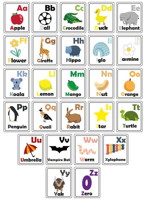 Phonics Alphabet Cards Printable Free Phonics Kindergarten Worksheets, Zoo Phonics, Phonics Alphabet, Phonics Cards, Phonics Flashcards, Kindergarten Phonics Worksheets, Letters And Sounds, Phonics Kindergarten, Printable Flash Cards