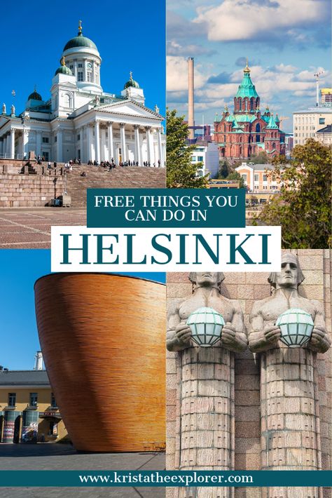 If you're looking for free things to do in Helsinki, then you've come to the right place! You can easily travel to Helsinki on a budget if you plan ahead and make an easy itinerary to follow. There are plenty of free sites to see in Helsinki that'll help you stay within your budget! This blog post covers free things to do in Helsinki, attractions in Helsinki, Finland travel tips, what to see in Helsinki, and unique spots in Helsinki. #helsinki #helsinkitips #finland #travel #traveltips #budget What To Do In Helsinki, Helsinki Itinerary, Helsinki Travel, Finland Trip, Visit Helsinki, Baltic Cruise, Finland Travel, Canadian Travel, Scandinavia Travel