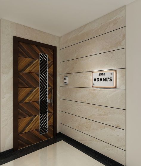 Wall Tiles Exterior, Entrance Lobby Design, Entry Door Designs, House Main Door, House Main Door Design, Door Design Photos, Exterior Wall Tiles, Balcony Design Ideas, Main Entrance Door Design