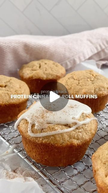 Caitlin Buckler on Instagram: "Looking for a protein-packed breakfast or snack that satisfies for the week? I gotchuuuuuu Look no further than these Protein Cinnamon Roll Muffins! These delectable muffins are not only bursting with warm cinnamon flavors but also provide a boost of protein to keep you fueled throughout the day. Comment “cinnamon muffins” for the recipe Full recipe on my blog ✨😘" Cinnamon Roll Muffins, Cinnamon Muffins, Protein Muffins, Protein Packed Breakfast, Cinnamon Flavor, Protein Snacks, Cinnamon Roll, Cinnamon Rolls, The Recipe