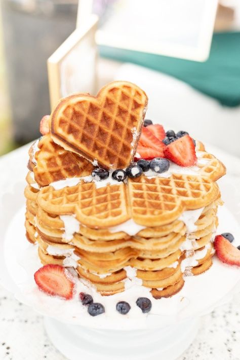 Breakfast Wedding, Romantic Breakfast, Breakfast Meeting, Romantic Wedding Receptions, Waffle Cake, Fun Photography, Northwest Arkansas, Food Stations, Traditional Cakes