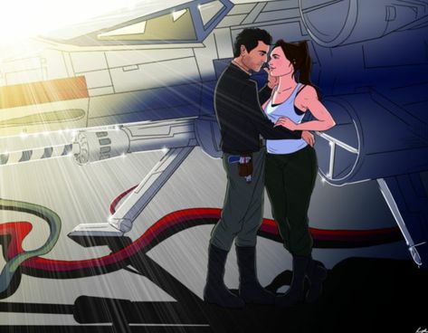 Poe Dameron/Jessika Pava, one of my Favorite ships Jessika Pava, Poe Dameron, Star Wars Art, My Favorite, Star Wars, Marvel, Ships, Stars, Fictional Characters