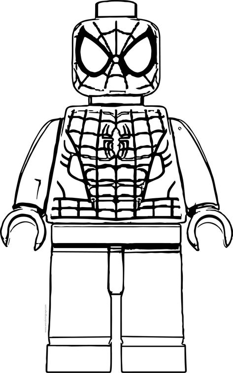 Spiderman Colouring, Lego Colouring, Superior Spiderman, Spiderman Coloring Pages, Lego Spider, Printable Lego, Lego Spiderman, Batman Coloring Pages, Lego Coloring