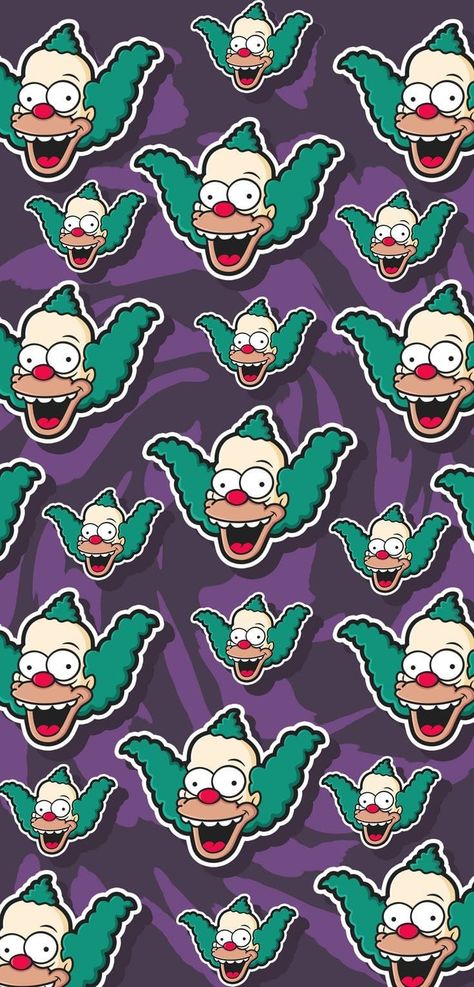 Krusty The Clown Wallpaper, 90s Phone Wallpaper, Bright Phone Wallpaper, It Iphone Wallpaper, The Simpsons Wallpaper, Small Piano, Simpsons Wallpaper, Simpsons Krusty, Clown Wallpaper