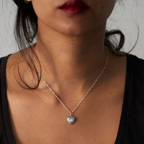 Catbird, Dollhouse Heart Locket Heart Locket Necklace Silver, Catbird Jewelry, Silver Heart Locket, Gold Bangles Indian, Floating Diamond Necklace, Silver Locket Necklace, Jewelry Gift Guide, Summer Ootd, Long Pearl Necklaces