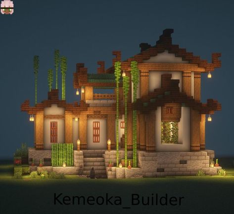 милый домик в японском стиле Minecraft Japanese Cottage, Cute Japanese Minecraft Houses, Minecraft Banners Japanese, Japanese Village House Minecraft, Small Japanese Style Minecraft House, Zen Minecraft House, Japanese Style Mc House, Minecraft Japanese Floor Pattern, Japanese Style Minecraft House Tutorial