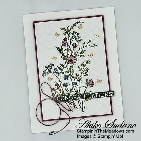 Stampin Up Dainty Delight, Ginkgo Branch, Dainty Delight, Birthday 5, Dainty Flowers, Congratulations Cards, White Cards, Tree Stamp, Card Making Tips