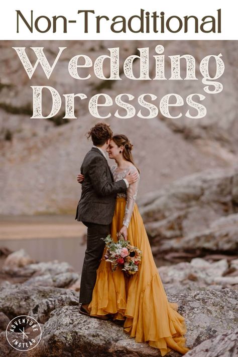 2nd Marriage Wedding Dress, Alternative Wedding Dress Color, Wedding Dress Over 40, Untraditional Wedding Dress, Non White Wedding Dresses, Unusual Wedding Dresses, Backyard Wedding Dresses, 2nd Wedding Dresses, Nontraditional Wedding Dress