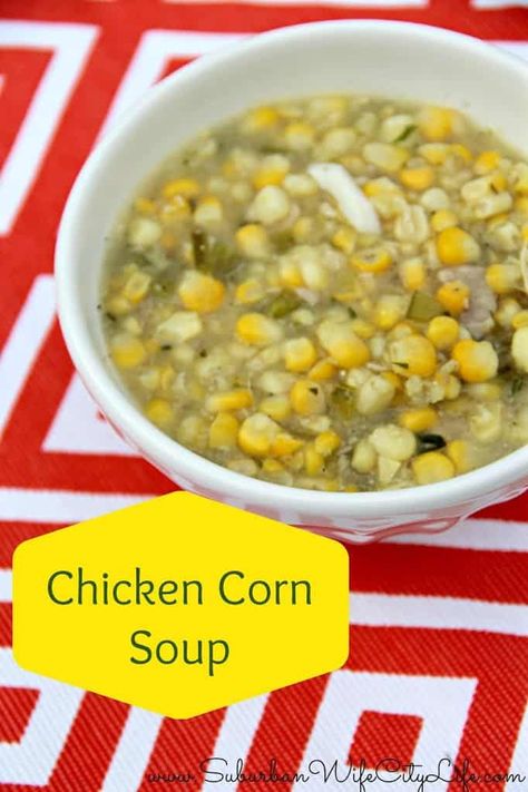 Easy Diner, Chicken Corn Soup, Corn Soup Recipes, Chicken Corn, America Food, Corn Soup, Work Meals, Soup Kitchen, Deli Food