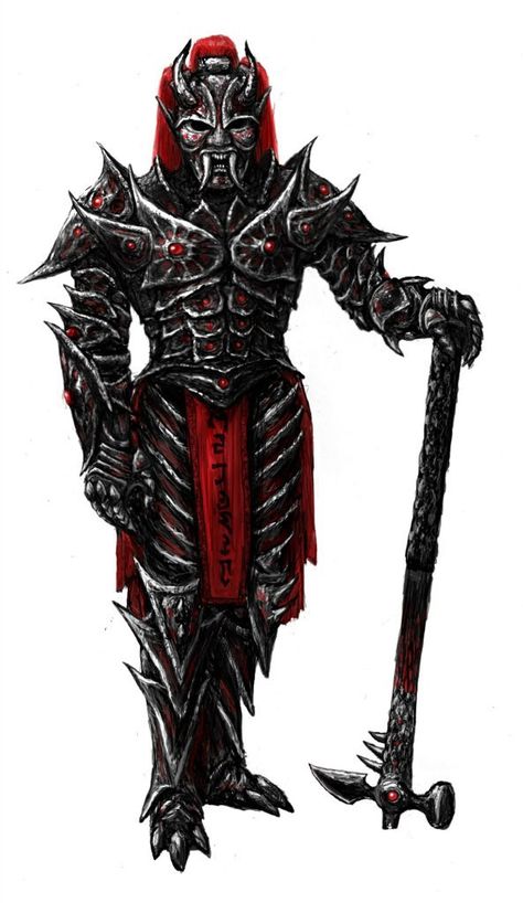 Dremora Lord, Elder Scrolls Morrowind, Skyrim Armor, Daedric Armor, Scrolls Game, Skyrim Art, Elder Scrolls Art, D D Monsters, Historical Armor