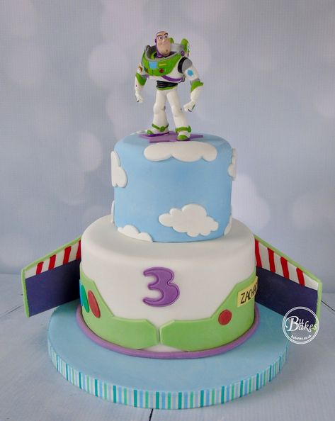 Toy Story Cake Buzz Lightyear, Buzz Cake Lightyear, Buzz Lightyear Cake Ideas, Toy Story Birthday Cake Girl, Buzz Birthday Cake, Pastel Buzz Lightyear, Two Infinity And Beyond Birthday Cake, Buzz Light Year Cake, Buzz Party