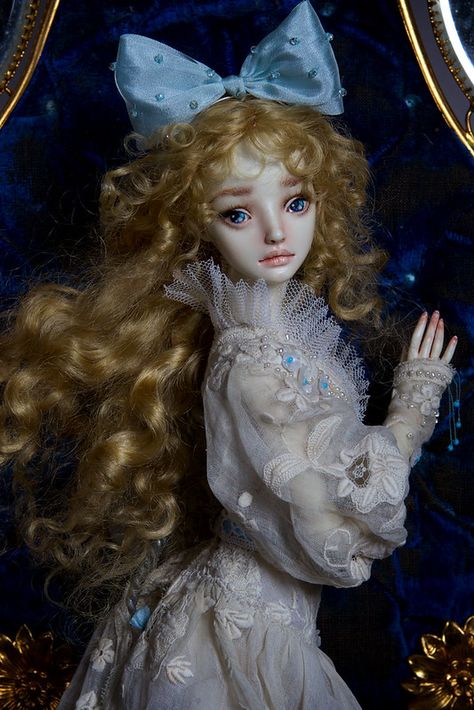 Kay | Kay – 2010-2019 This is Kay, a 2010 original resin dol… | Flickr Svetlana Kuznetsova, Marina Bychkova, Wig Headband, Resin Doll, Big Eyes Artist, Dimensional Embroidery, Enchanted Doll, Painted Eyes, Fantasy Art Dolls