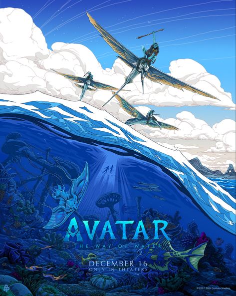 Avatar The Way Of Water Fan Art, Avatar Way Of Water Art, Avatar The Way Of Water Poster, Avatar The Way Of Water Art, Avatar Inspired Room, Avatar Illustration, Avatar Poster, Avatar Way Of Water, Avatar Blue