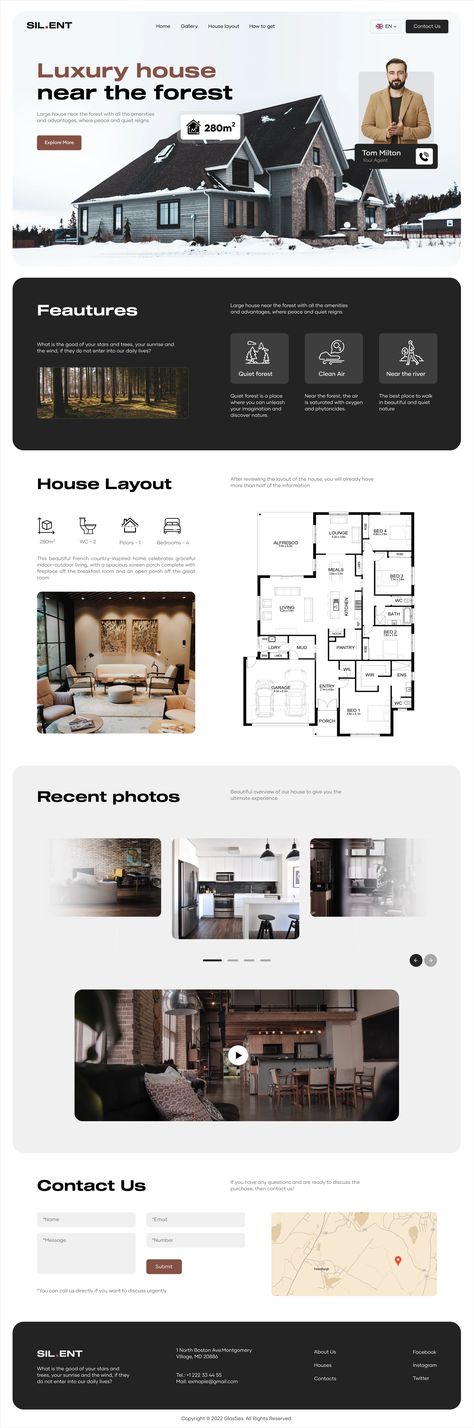 Real Estate Agent Website Design, Cool Web Design, Silent Luxury, Architecture Websites, Web Design Creative, House Real Estate, Real Estate Website Design, Design Sites, Luxury Website