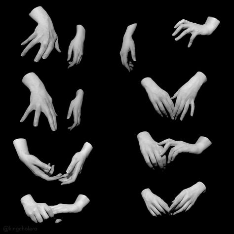 Hand references! Still trying to figure out the... | /ˌart ˈdɛkoʊ/ Hand Pose Reference, Reference For Artists, 얼굴 그리기, Hand Drawing Reference, Hand Reference, Human Reference, Body Reference Poses, Human Poses Reference, Poses References