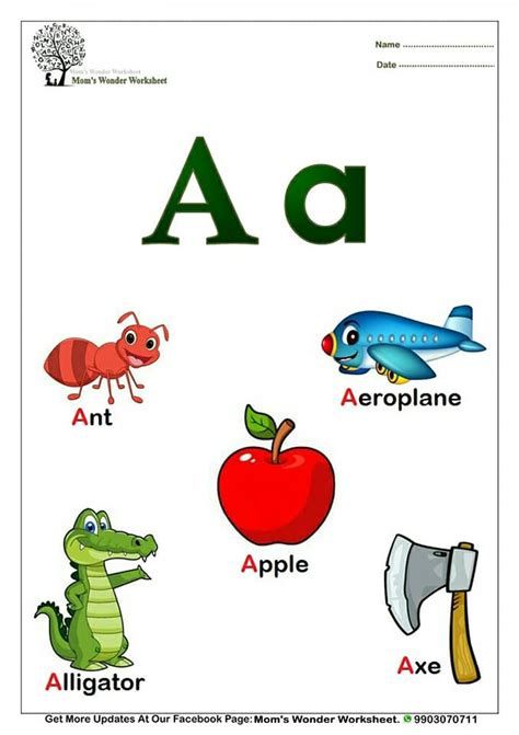 objects Starting With Alphabet - A Letter A Story For Preschool, A B C Alphabet, Pk Activities, Kindergarten Numeracy, Alphabet Flash Cards Printable, Frog Coloring, Free Printable Alphabet Worksheets, Preschool Phonics, Online Preschool