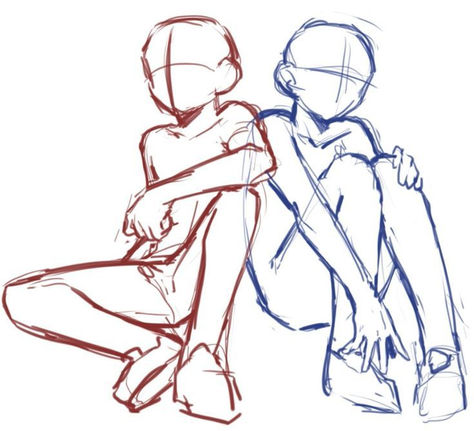 Duo Anatomy Reference, Reference Images For Drawing, Duo Drawing Base Funny, Sketches Of Body Poses, Best Friend Pose Drawing, Pose Reference Twins, Anime Female Drawing Reference, Body Base Drawing Friends, Reference Of Two People