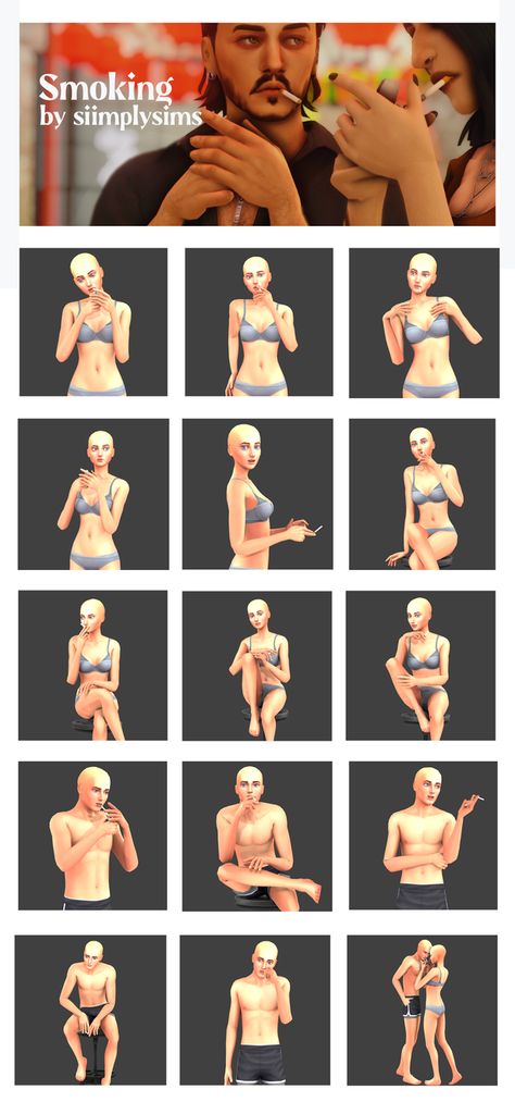 Smoking poses | Siimplysims on Patreon Sims 4 Bar Poses, Sims 4 Solo Poses, Sims 4 Poses Solo, Sims 4 Model Poses, Story Poses, Sims4 Poses, Comic Tips, Sims 4 Couple Poses, Sims Poses