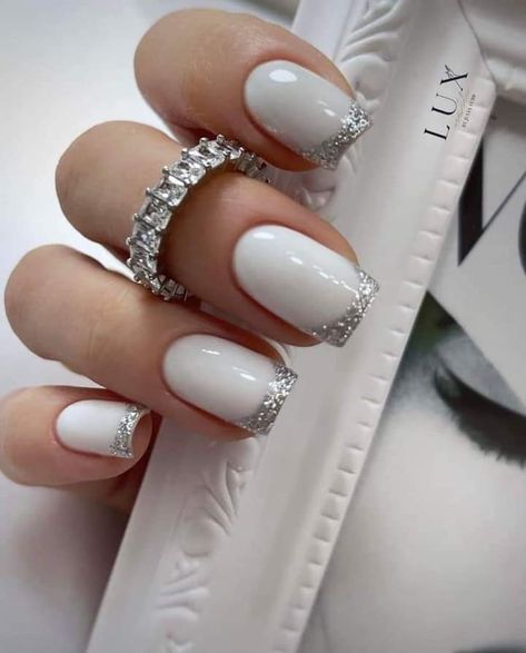 Inspiration Nails, Gel Toe Nails, Milky Nails, Wow Nails, Bride Nails, White Nail, Ideas Nails, Bridal Nails, Fire Nails