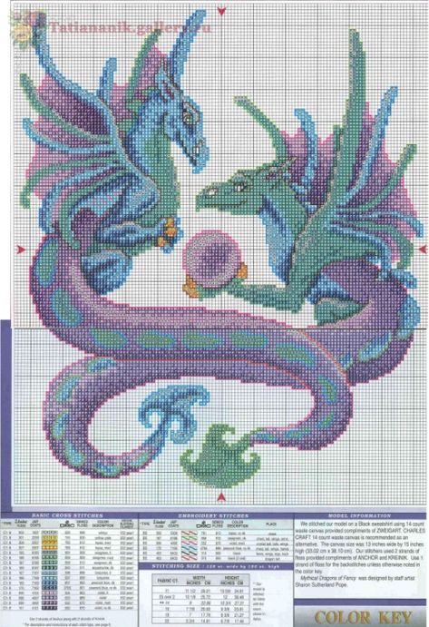 Gallery.ru / Photo #1 - Mythical_Dragons - Tatiananik Dragon Cross Stitch, Fantasy Cross Stitch, Beaded Cross Stitch, Cross Stitch Pictures, Crochet Cross, Dragon Pattern, Cross Stitch Animals, Blue Dragon, Cross Stitch Patterns Free