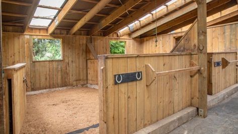 Horse Farm Layout, Dream Barn Stables, Small Horse Barns, Diy Horse Barn, Horse Barn Ideas Stables, Barn Stalls, Small Barns, Horse Barn Designs, Horse Shelter