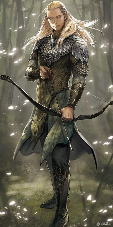 Male Elf, Legolas And Thranduil, Elves Fantasy, Heroic Fantasy, Weta Workshop, Bow And Arrow, Fantasy Male, Thranduil, Jrr Tolkien