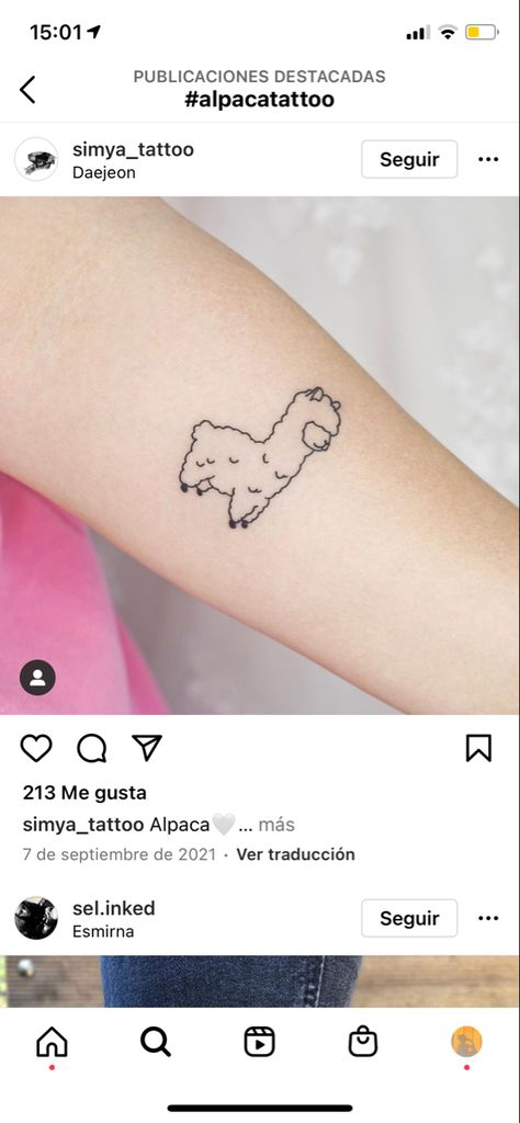 Alpaca Tattoo Cute, Alpaca Tattoo Ideas, Lama Tattoo Small, Peru Tattoo Ideas, Alpaca Tattoo, Lama Tattoo, Llama Tattoo, Peru Tattoo, Cactus Tattoo