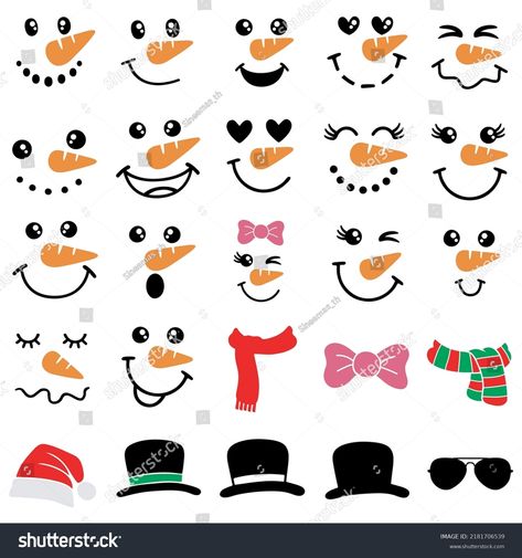 Find Snowman Faces stock images in HD and millions of other royalty-free stock photos, illustrations and vectors in the Shutterstock collection. Thousands of new, high-quality pictures added every day. Snow Men Faces, Snowman Faces Template Free Printable, Snowman Faces Patterns Free Printable, Free Printable Snowman Faces, Snowman Faces Patterns, Snowman Bowling, Printable Snowman Faces, Snowman Drawing, Easy Christmas Drawings