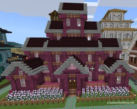 Crimson Wood Minecraft, Nether Wood House Minecraft, Nether Brick House Minecraft, Crimson Wood House Minecraft, Minecraft Bases, Minecraft Brick, Minecraft House, Wood House, Minecraft Ideas