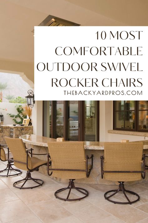 Sink into luxury with our selection of the top 10 most comfortable outdoor swivel rocker chairs! Whether you're lounging on your patio, soaking up the sun in the garden, or enjoying a serene evening on the deck, these chairs offer the perfect blend of relaxation and style. Say goodbye to stiff, uncomfortable seating and hello to blissful outdoor moments! Outdoor Swivel Chair, Swivel Rocker Chair, Swivel Rocking Chair, Swivel Club Chairs, Rocker Chairs, Patio Lounge Chairs, Patio Lounge, Christopher Knight Home, Outdoor Wicker