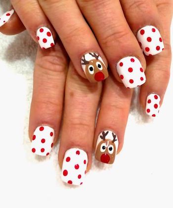 Nail Art Noel, Unghie Nail Art, Christmas Manicure, Cute Christmas Nails, Christmas Nails Easy, Pedicure Designs, Short Nails Art, Christmas Nail Art Designs, Holiday Nail Art