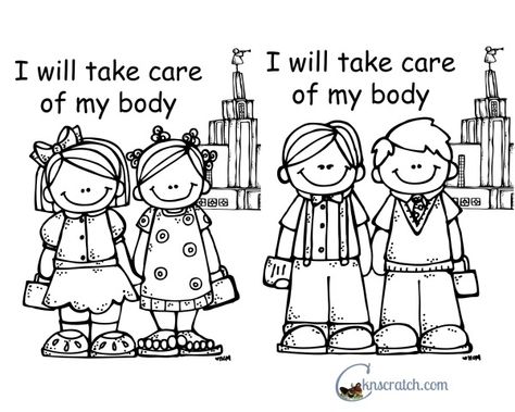 Behold Your Little Ones: lesson 10 I will take care of my body Taking Care Of My Body Preschool, My Body Is A Temple, Mexican Flag Colors, Lds Nursery, Sabbath School, Fhe Lessons, Flag Coloring Pages, Nursery Activities, Church Nursery