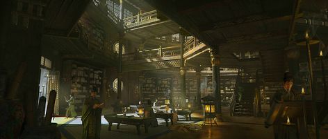 ArtStation - Library Library Concept Art, Underground Library, Library Concept, Concept Art World, Environment Concept Art, Fantasy Landscape, Concept Art, Layout, Books