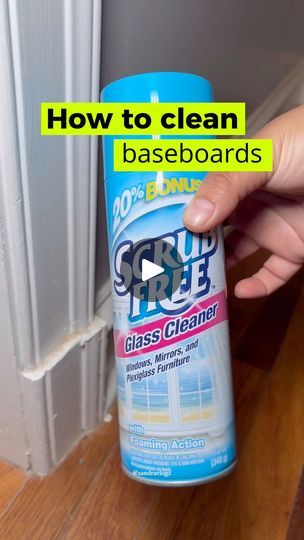 200K views · 339 reactions | How to clean your baseboards #CleaningTips #baseboards | Sandra Vlogz | Sandra Vlogz · Original audio Base Board Cleaning Hack, Clean Baseboards Easy Diy, Baseboard Cleaning, 200k Views, Cleaning Baseboards, Glass Cleaner, Window Cleaner, Baseboards, Cleaning Organizing