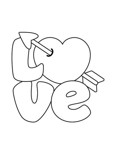 Colour your own valentines image and use it for your projects :) Easy Drawings Valentines Day, Love Colouring Page, I Love You Coloring Pages Boyfriend, Valentines Day Drawings, Valentine's Day Colouring Pages, Valentine’s Day Coloring Pages For Kids, Cute Valentine’s Day Coloring Pages, 3d Pen Stencils, فن الرسم بالمسامير