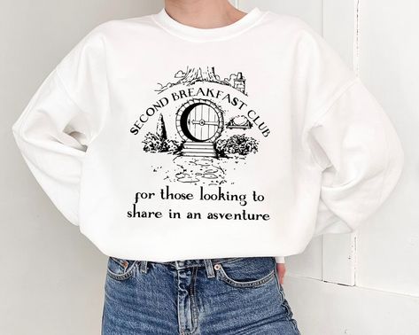 Second Breakfast Sweatshirt, Hobbit Diet Sweatshirt, Elevensies Shirt, Literature Shirt, Gifts for Nerds Breakfast Second Breakfast Elevensies, Gifts For Nerds, Second Breakfast, Gifts For, Embroidery Sweatshirt, The Breakfast Club, The Hobbit, Coffee Shop, Literature