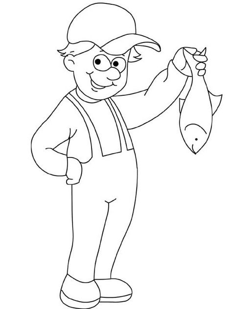 Fisherman Show His Catch Coloring Page : Coloring Sky Fisherman Drawing, Funny Children, Boy Coloring, Zebra Stripes, Kids Coloring, Beautiful Drawings, Hello Friend, Color Therapy, Coloring Pictures