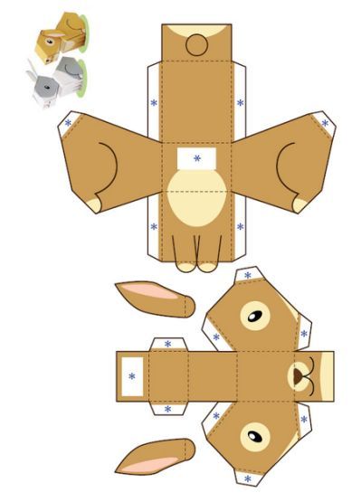 612 lapin paper toy template Petit Printable Paper Toys Templates, Paper Toy Printable, Cardboard Toys, Paper Toys Template, Paper Toy, Papercraft Templates, Paper Animals, Unique Toys, 3d Paper Crafts