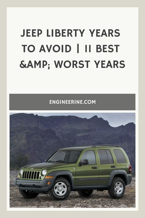 Jeep Liberty Years To Avoid | 11 Best &amp; Worst Years 2010 Jeep Liberty, 2006 Jeep Liberty, 2005 Jeep Liberty, Dodge Nitro, Reliable Cars, Cool Jeeps, Jeep Stuff, Compact Suv, Jeep Liberty