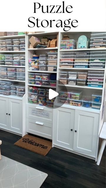 Anthea | Early Learning Play on Instagram: "•PUZZLE STORAGE•

How do you store your puzzles?

🧩 🧩 🧩 🧩 🧩 

There are so many different ways to store them, however this is what works for us! 

It was time to change over our zip-lock bags to better quality ones. We purchased these from our local dollar store. 

I find storing our puzzles this way is easy for Mr 3 to grab them out of the cupboard himself when he wants too. 

Comment below how you store your puzzles 🧩 👇 
•
•
•
#puzzlestorage
#puzzles
#woodenpuzzles 
#puzzle 
#playroom
#playroomstorage" Puzzle Storage Ideas Organizing, Puzzle Storage, Instagram Puzzle, Playroom Storage, Play To Learn, Wooden Puzzles, Early Learning, He Wants, Dollar Stores