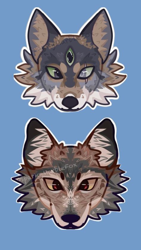 Wolf masks Wolf Masks, Cat Mask Diy, Therian Mask, Wolf Mask, Warrior Cat Drawings, Mask Ideas, Cat Mask, Animal Masks, Animal Games