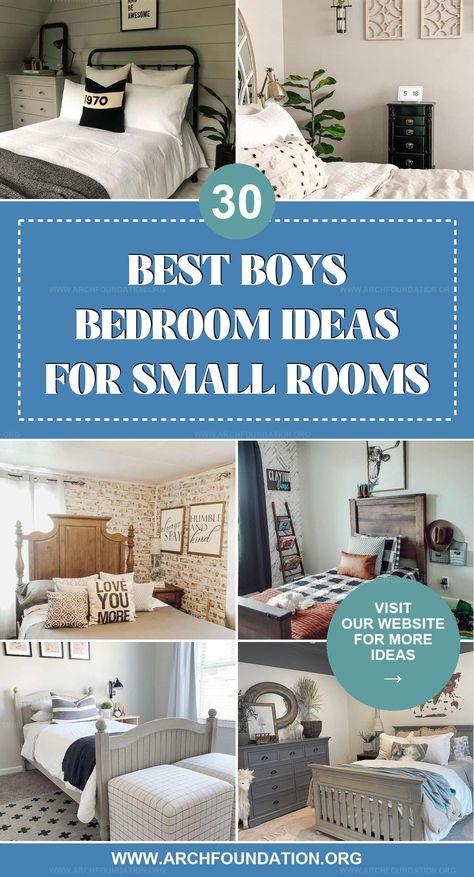 Boys bedroom ideas for small rooms utilize creative layouts and fun themes to make the most of limited space, ensuring comfort and style. Teen Boy Bedroom Small Space, Little Boy Room Colors, Boys Room With Wallpaper, Small Boy Bedroom Ideas, Boys Bedroom Layout, Boys Room Layout, Small Kids Room Ideas For Boys, Boy Bedroom Design Small Spaces, Boys Room Design Small Bedrooms