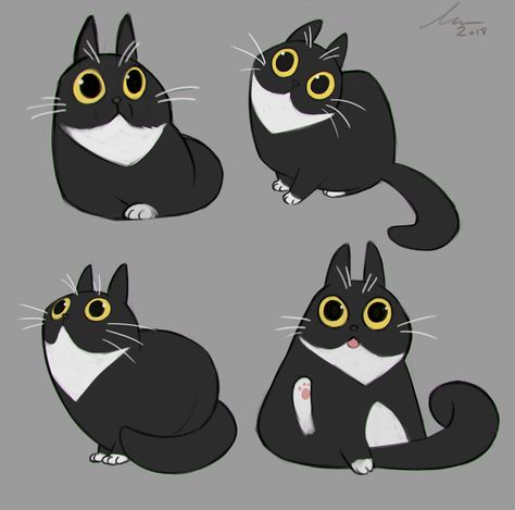 @monica_ion, Zelda the cat Morning Drawing, Cats Art Drawing, Evil Cat, Cat Character, Simple Cartoon, Cats Illustration, Cat Illustration, Art Inspiration Drawing, Cat Drawing