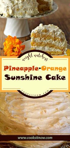 Orange And Pineapple Cake, Orange Sunshine Cake, Pineapple Orange Cake, Orange Pineapple Cake Recipe, Sunshine Cake Recipe, Pineapple Sunshine Cake, Orange Pineapple Cake, Can Pineapple, Pineapple Cakes