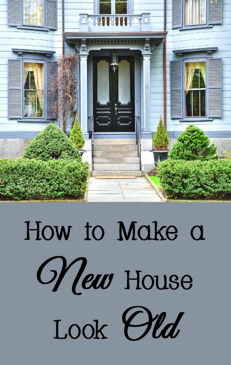 If you have a plain and boring new home, you may want to add some character to it.   Making a new house look old is one way to add interest and charm.   You can even build a new home using elements that make it feel old.   Here are a few ways to make a new house appear older. Give Character To New House, New Home With Old Character, First Home Ideas Decor New Houses, Home Decor Old House, New Build House With Character, Vintage Style New Build, Add Vintage Charm To Home, New Build Old Charm, New Build Looks Old