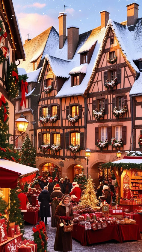 Festive Christmas traditions and celebrations in France. Christmas In France, French Classes, Speak French, French Vocabulary, French Class, Charming Christmas, Christmas Markets, French Culture, The Magic Of Christmas